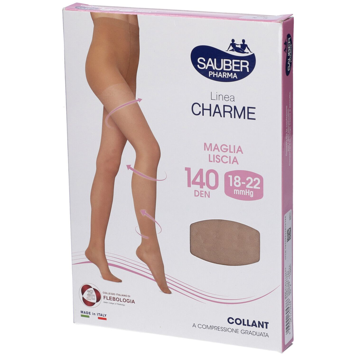 Sauber Linea Charme 140 Den - Collant Maglia Liscia (18-22 mmHg) - Taglia 4 Camel - Immagine 9