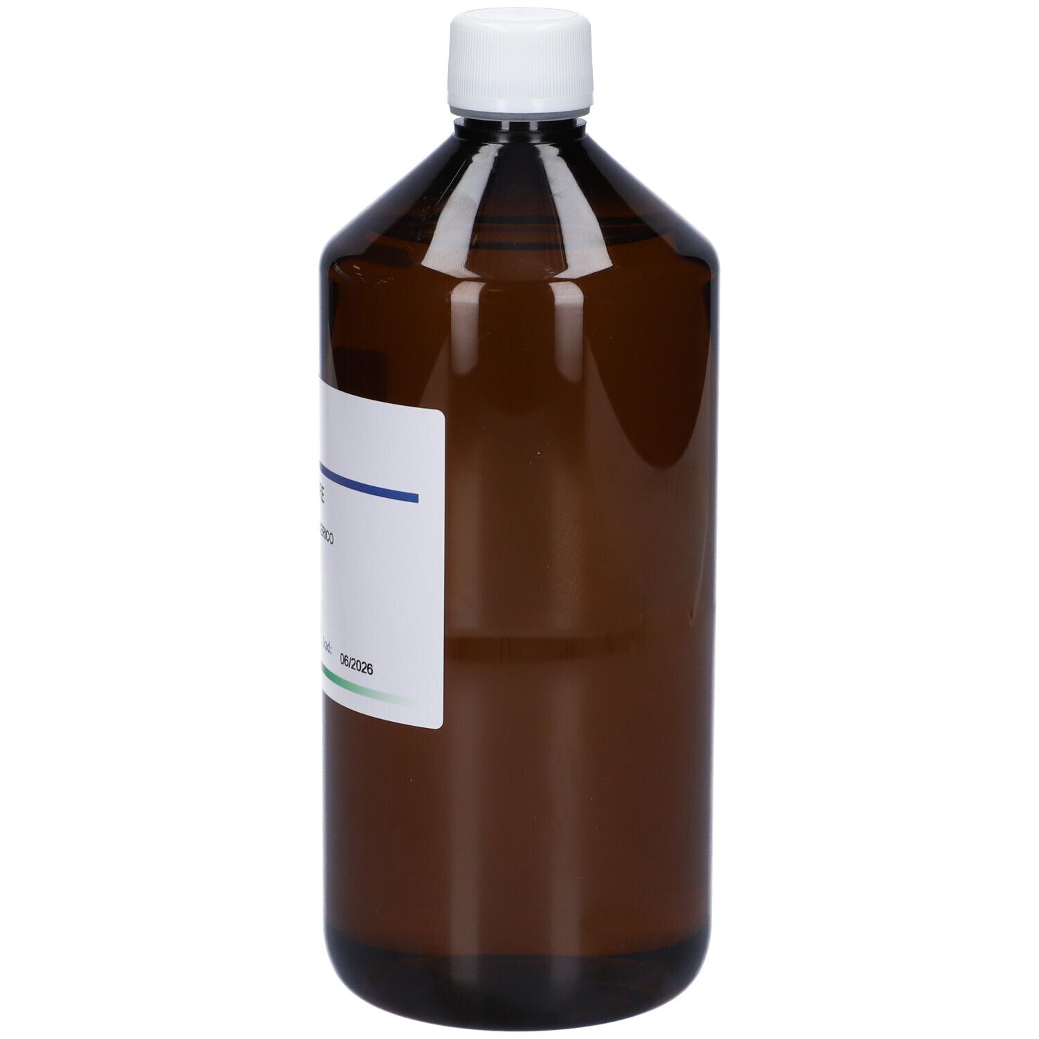 Bottiglia marrone con tappo bianco ed etichetta. Scritta: HERING, Acer Campestre Macerato Glicerico.