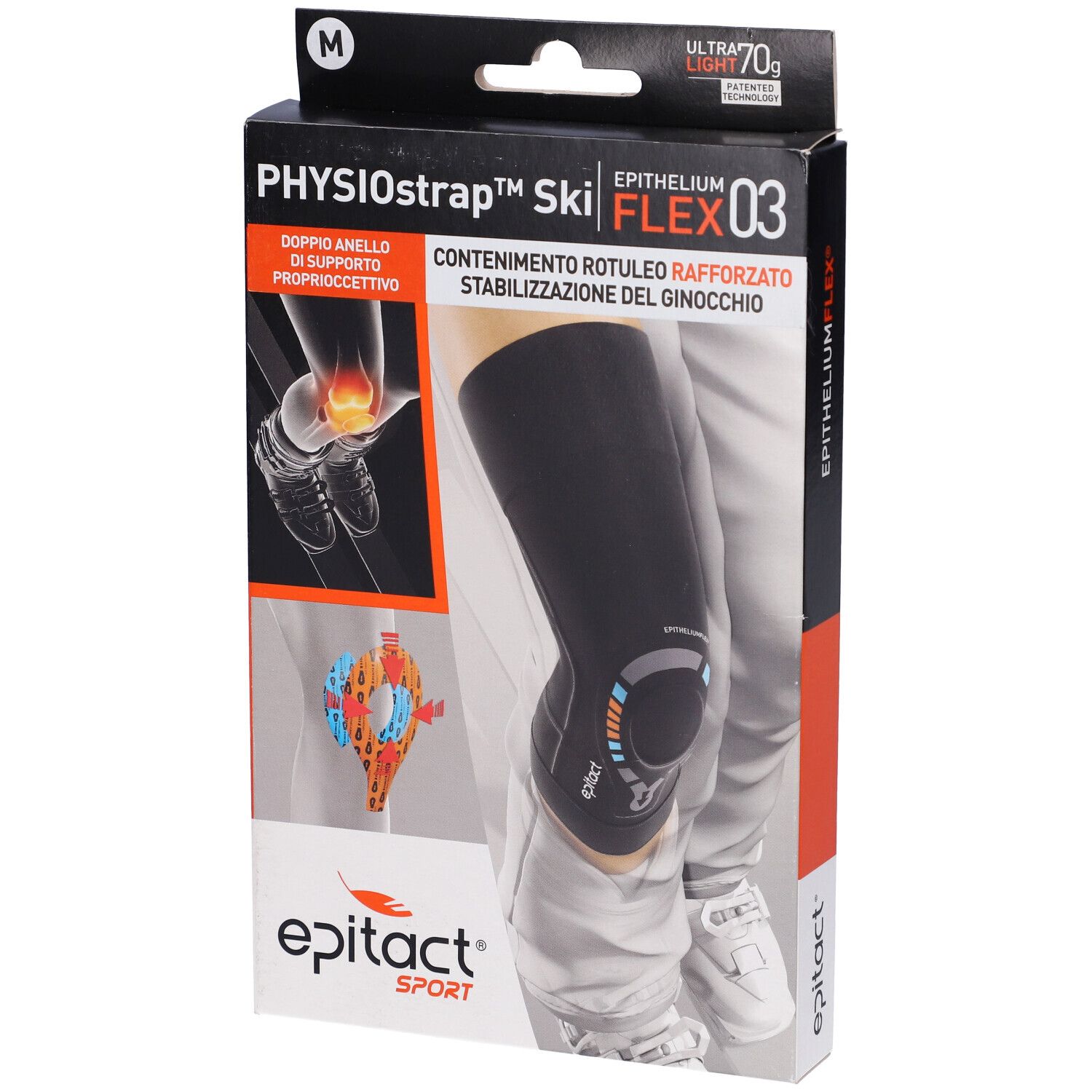 Epitact Sport Ginocchiera Physiostrap® Ski Taglia M