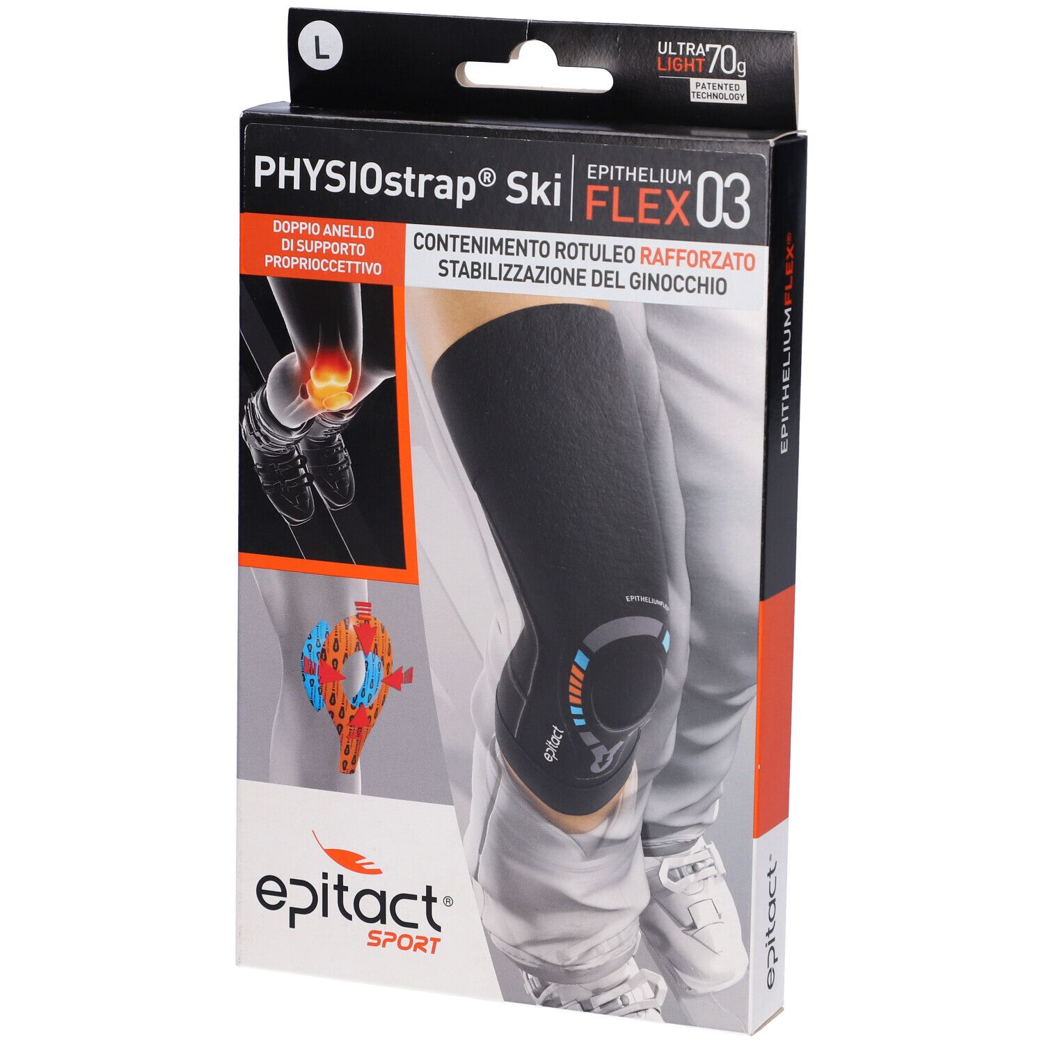 Epitact Sport Ginocchiera Physiostrap® Ski Taglia L