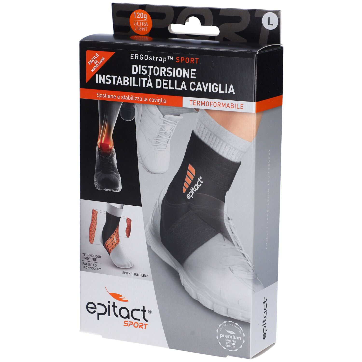 Epitact Ergostrap™ Sport Caviglia Taglia L 1 Pz Fasciatura