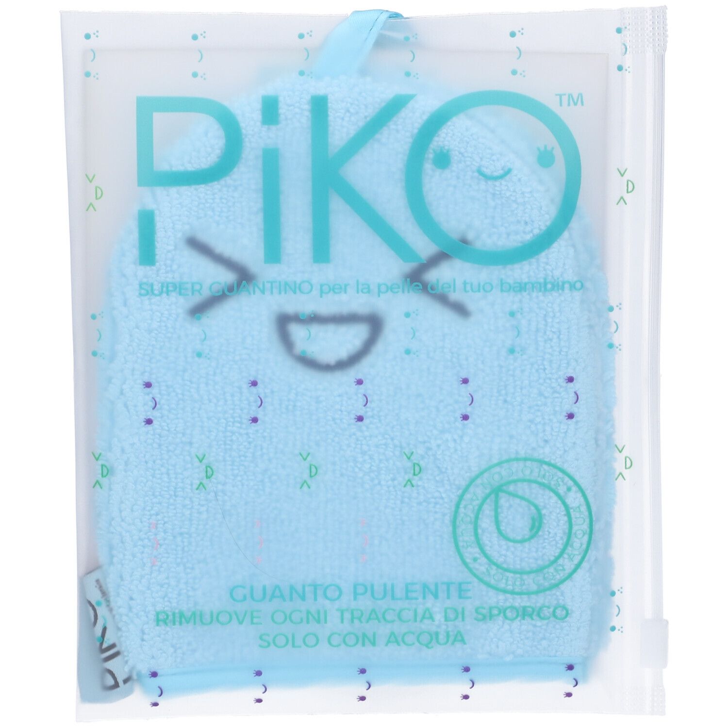 GR Farma PIKO Guanto in Microfibra Azzurro PIKO