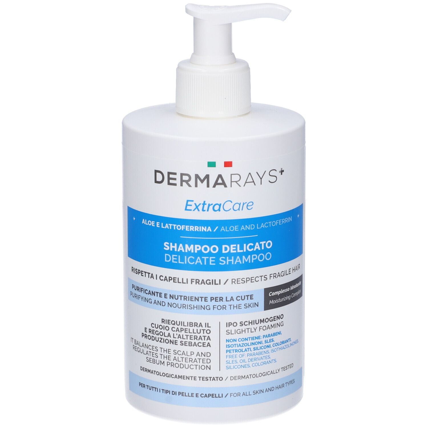 Rays Dermarays Extracare Shampoo Delicato 500 Ml - Immagine 2