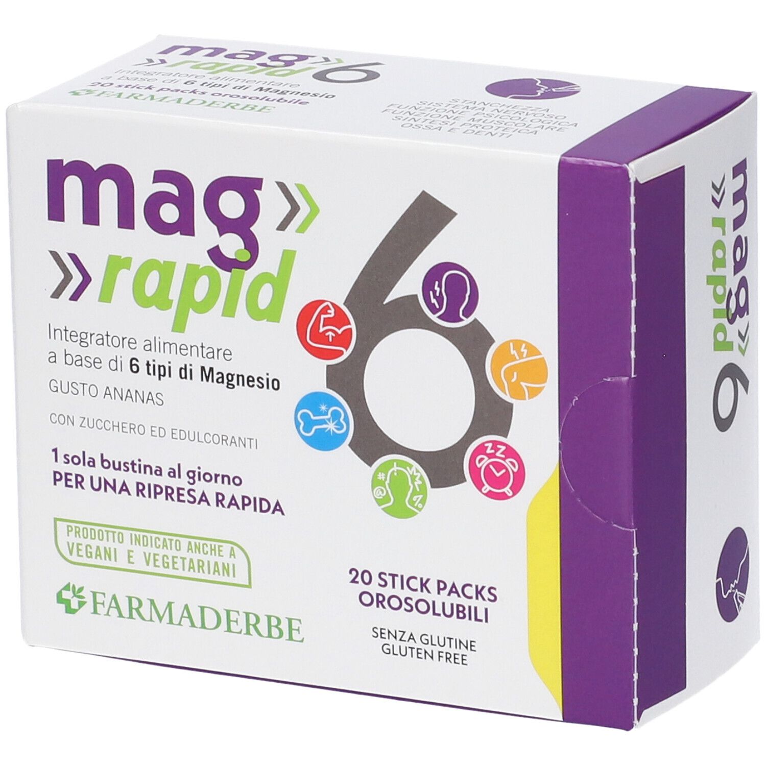 Mag 6 Rapid Integratore di Magnesio in Bustine - Farmaderbe - Immagine 7