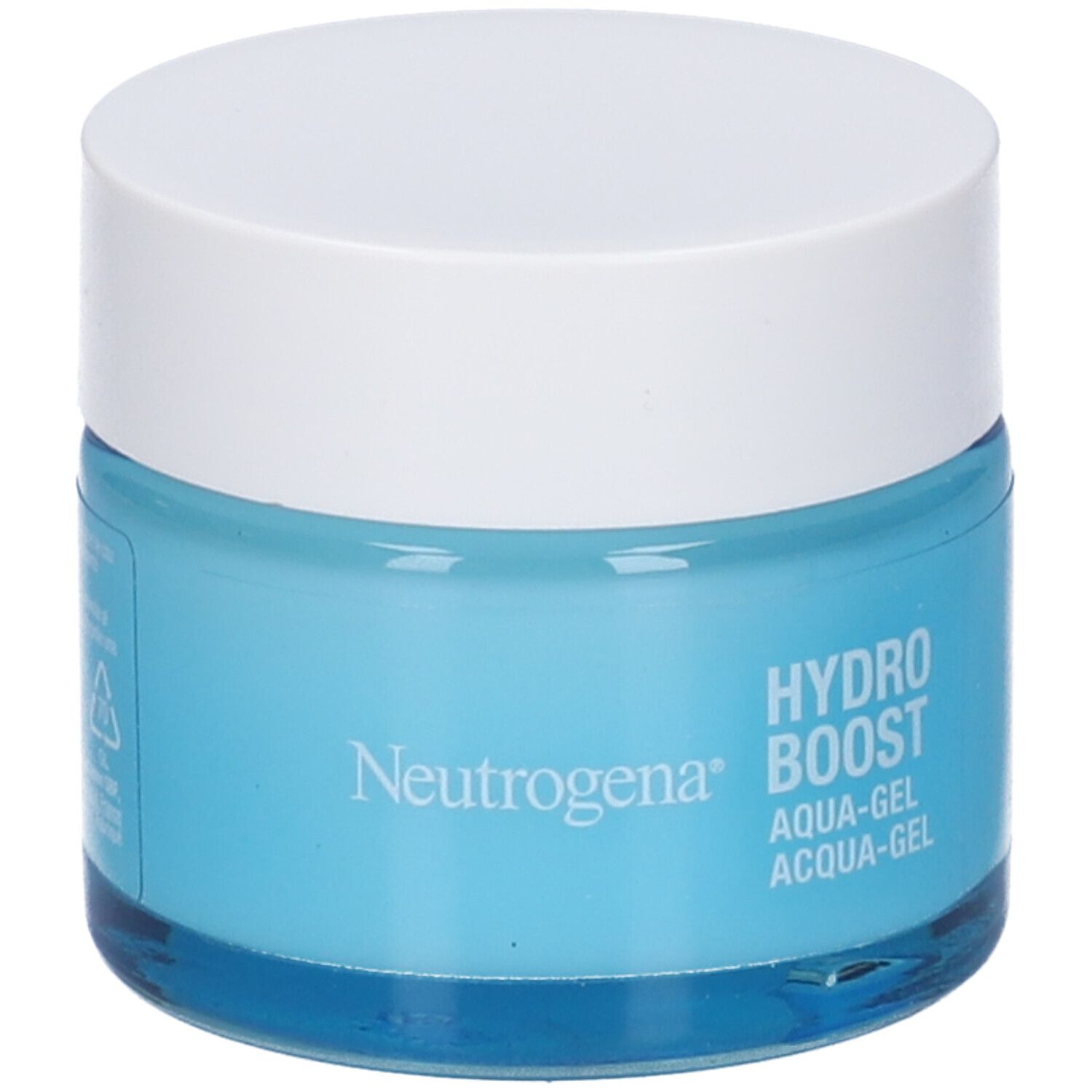 Vasetto Neutrogena Hydro Boost Aqua Gel. Testo: Hydro Boost, Aqua-Gel, 50ml.