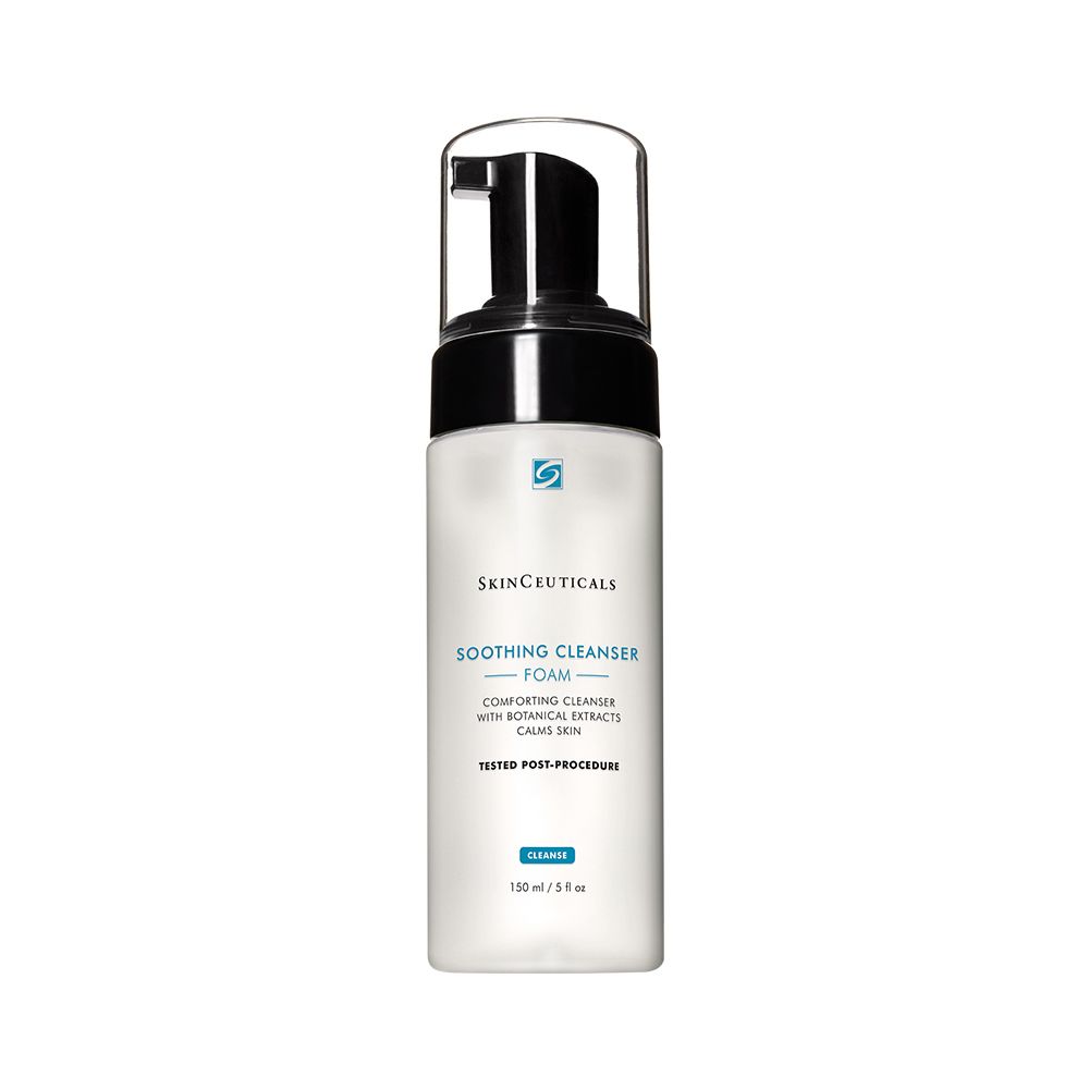 Image of SkinCeuticals Soothing Cleanser Mousse detergente lenitiva a base di Estratto di Cetriolo e Orchidea 150 ml