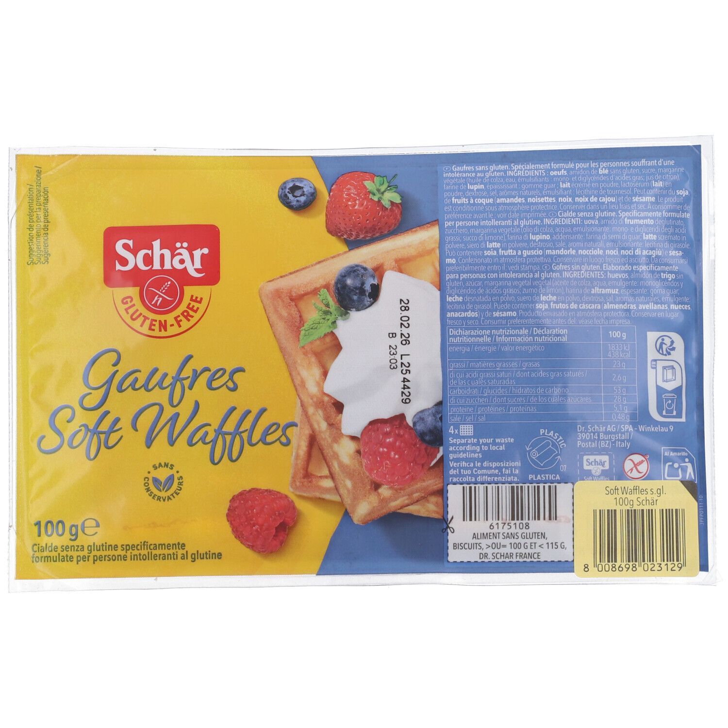 SCHAR GAUFRE WAFFLES 100G - Immagine 4