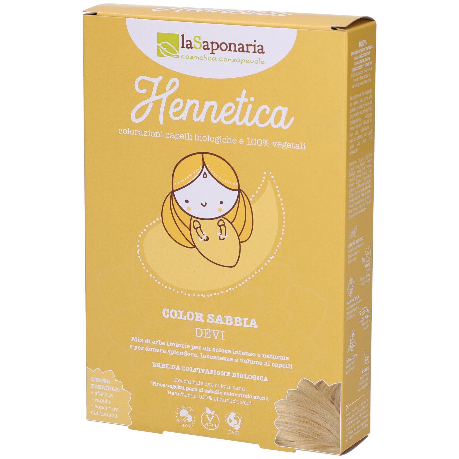 La Saponaria Tinta vegetale sabbia - Devi 100 g Altro