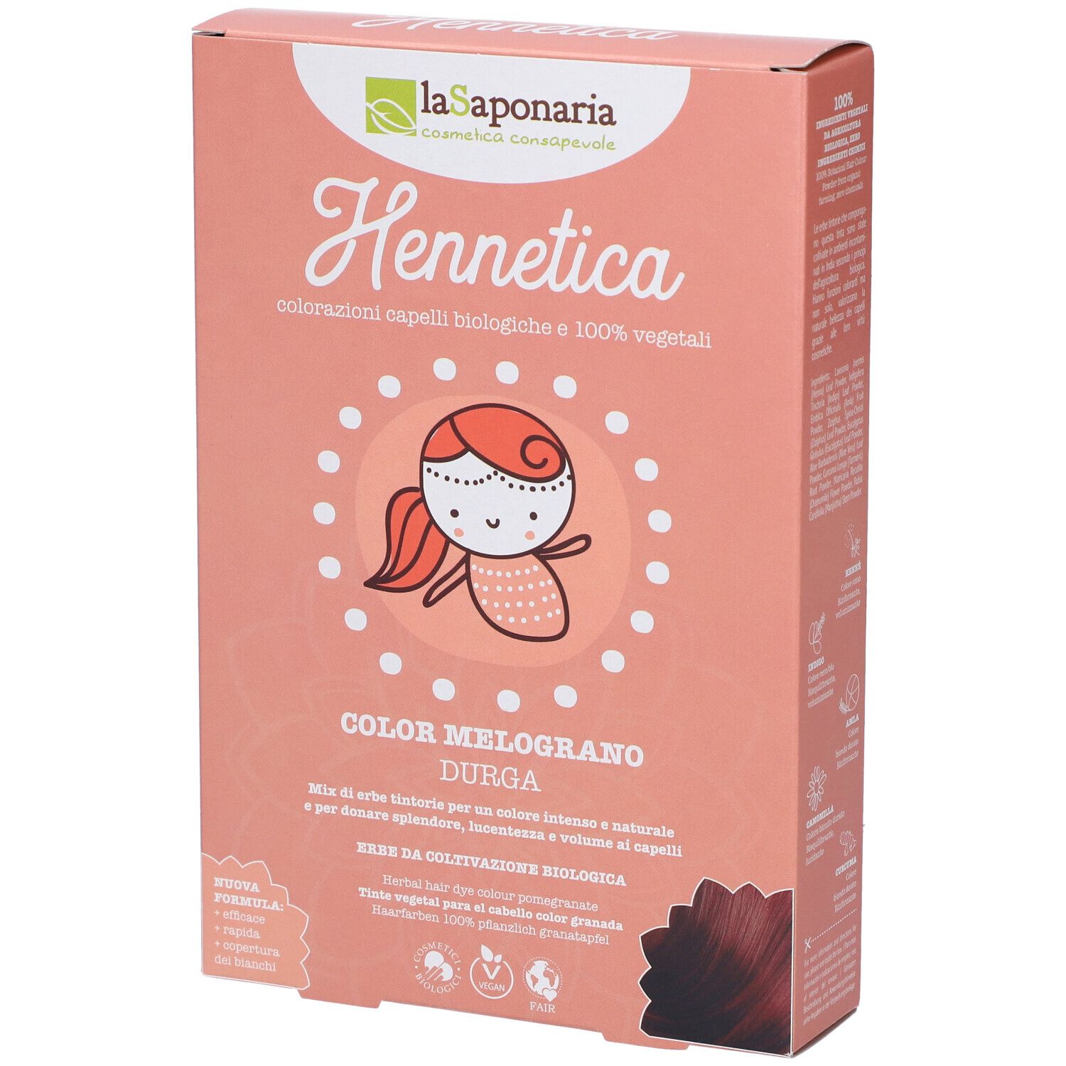 La Saponaria Hennetica Tinta Vegetale Melograno - Durga- Risparmia il 10% con il codice: saponaria0926