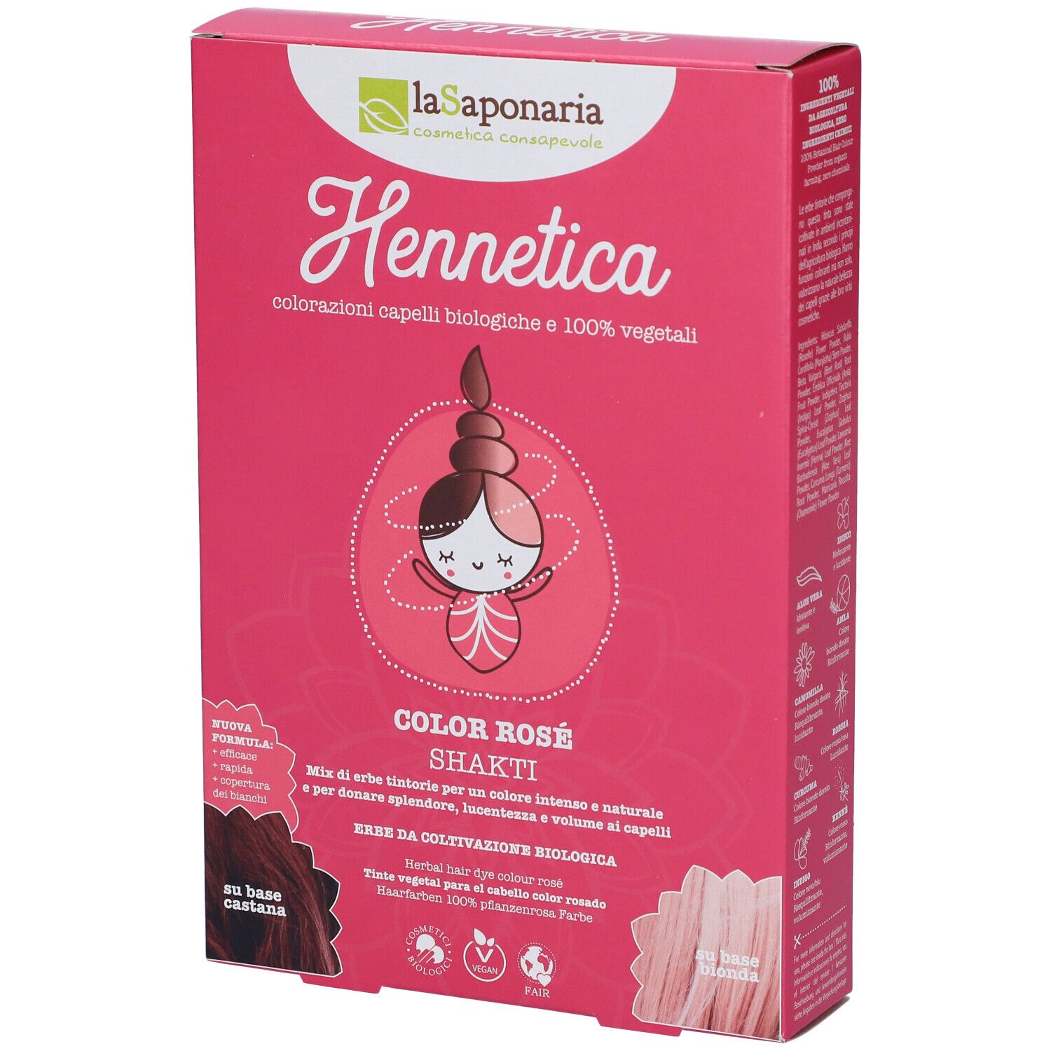 La Saponaria Tinta Vegetale Colore Rosé - Shakti