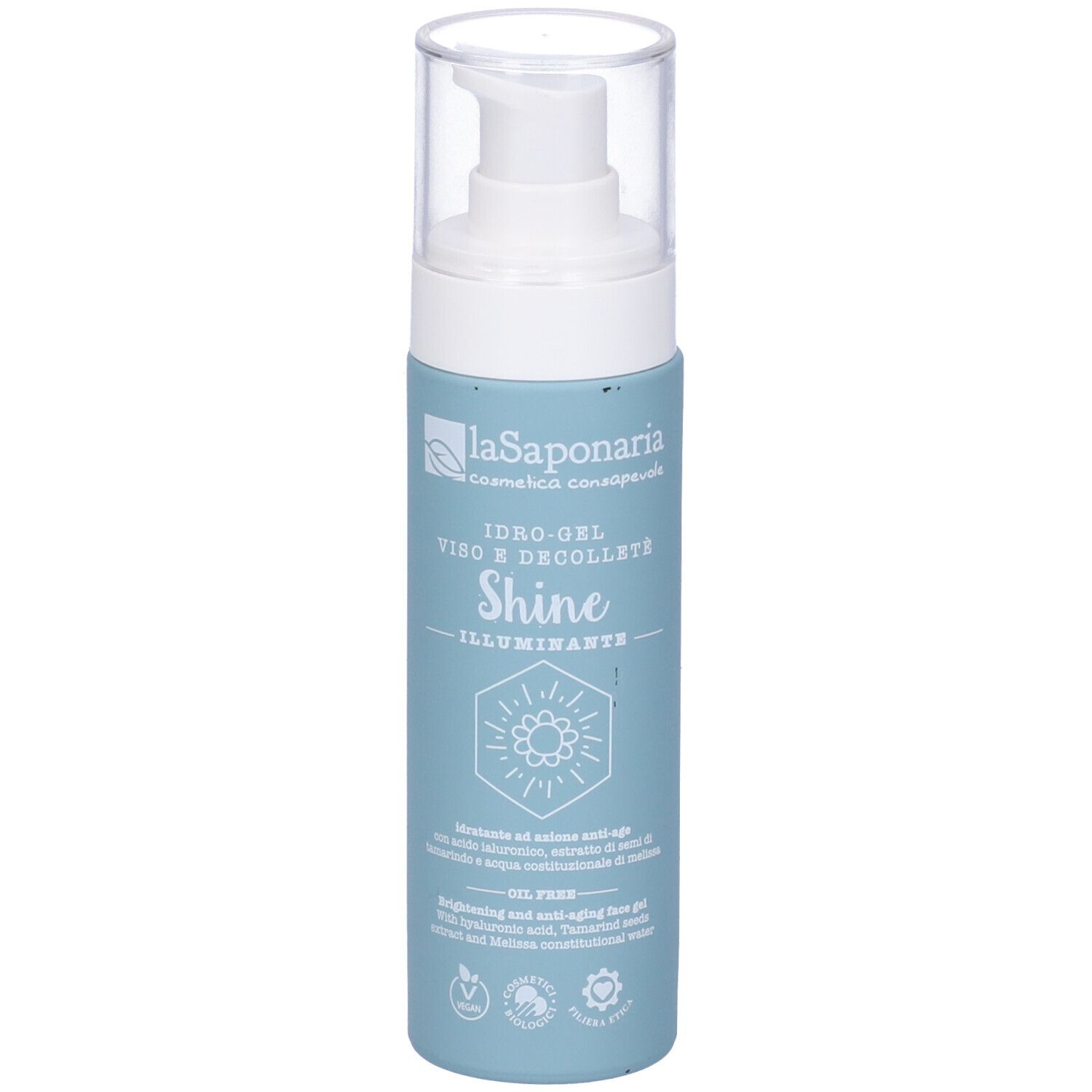 La Saponaria Idro-gel Viso Illuminante Shine- Risparmia il 10% con il codice: saponaria0926