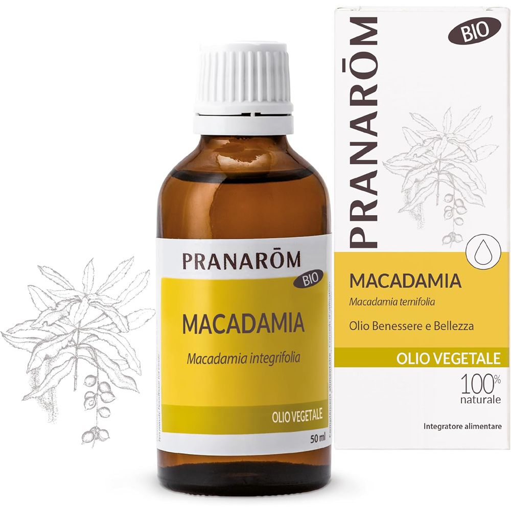 Herbalgem Pranarom Olio Vegetale Macadamia Noci