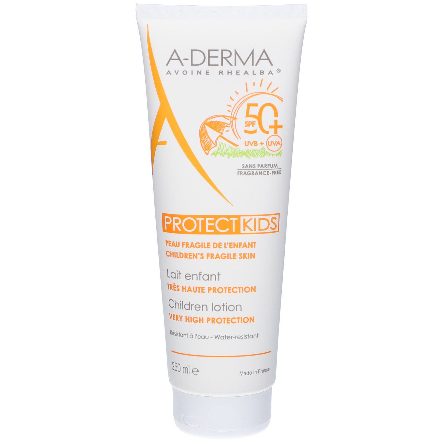 A-Derma Protect Kids Latte Bambino SPF 50+ 250ml - Latte solare bambino