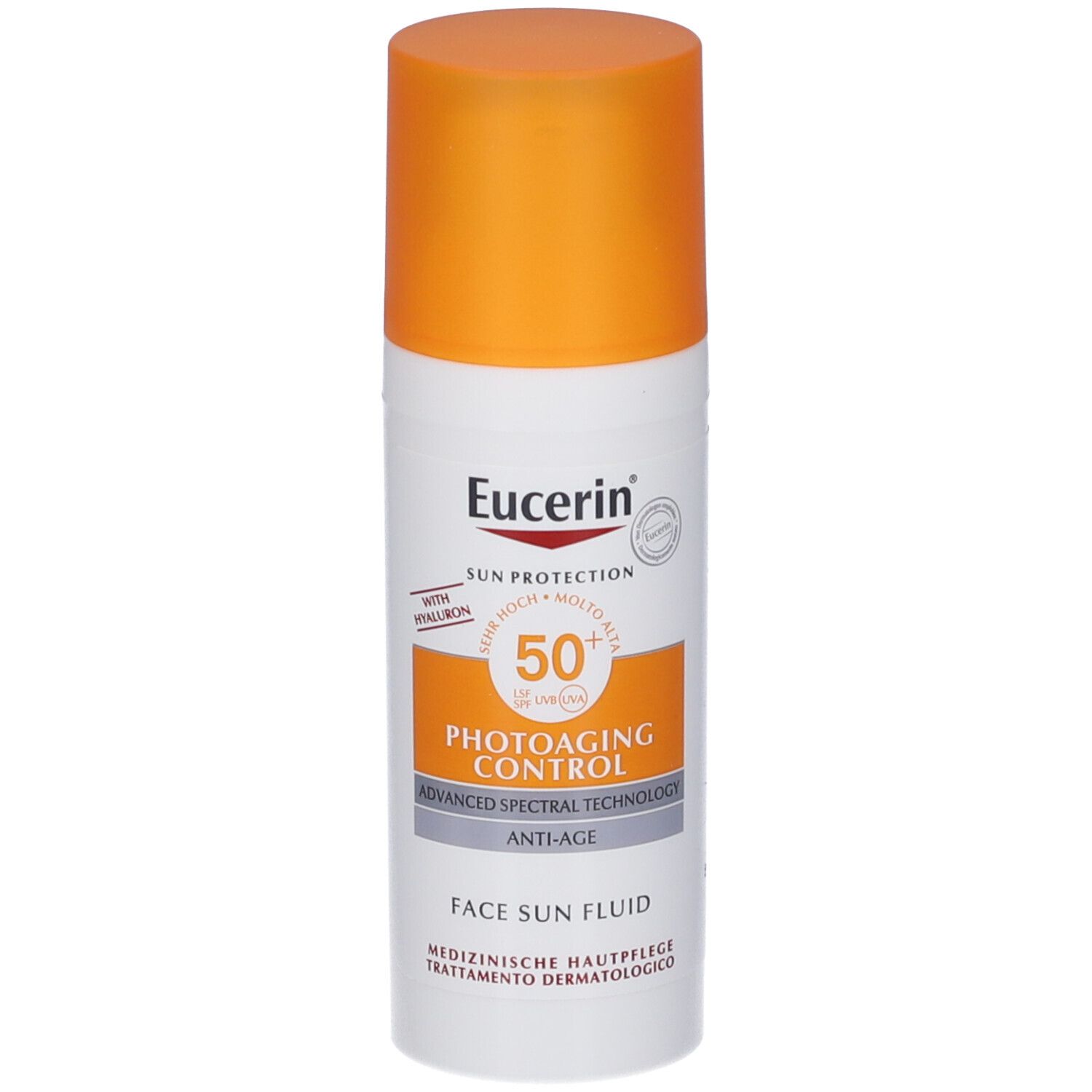 Eucerin Crema Sun Fluid Anti Age Solare Idratante E Protettiva Spf50+ 50 Ml - Immagine 3