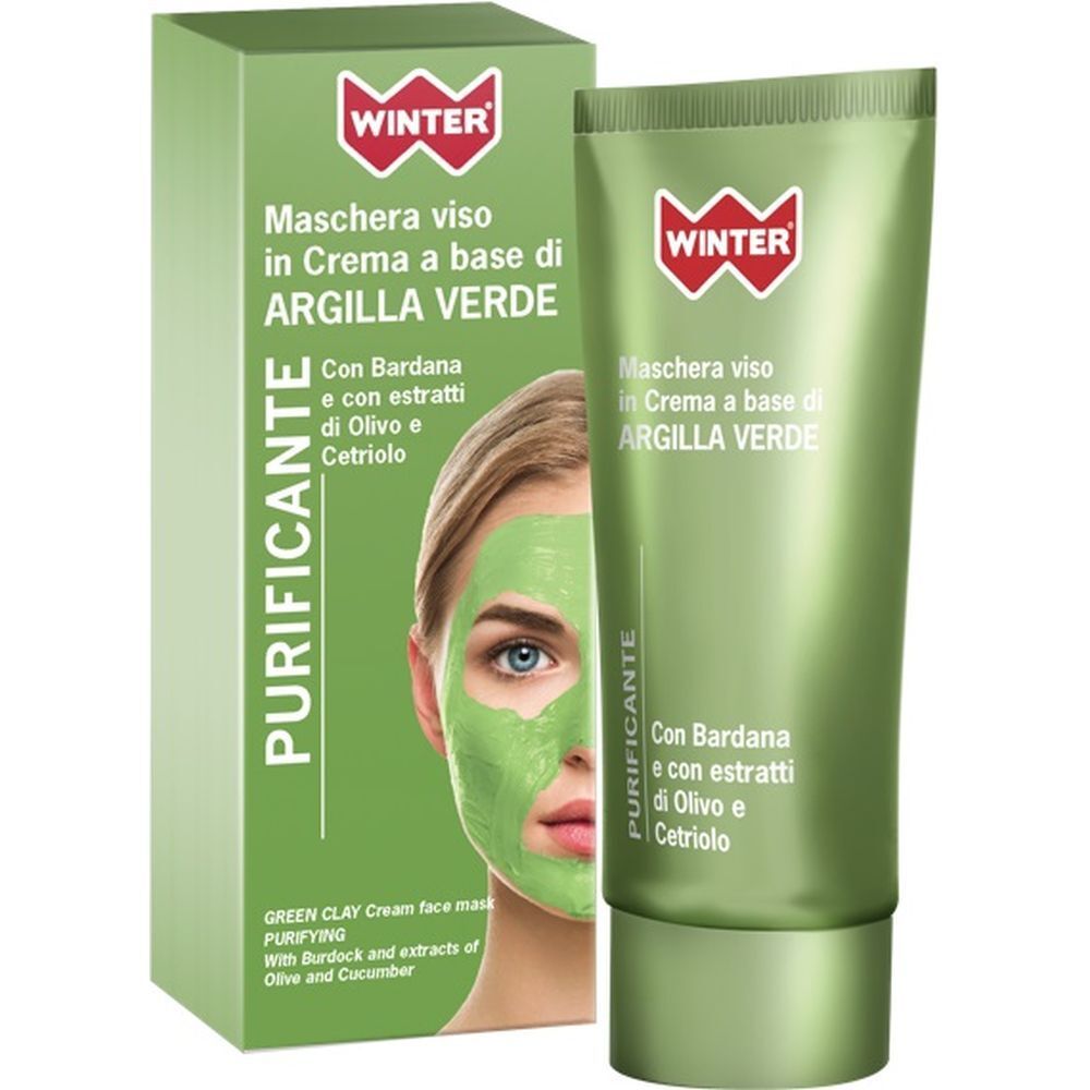 Winter Argilla Verde Purificante Maschera Viso 50 Ml Viso Bambino