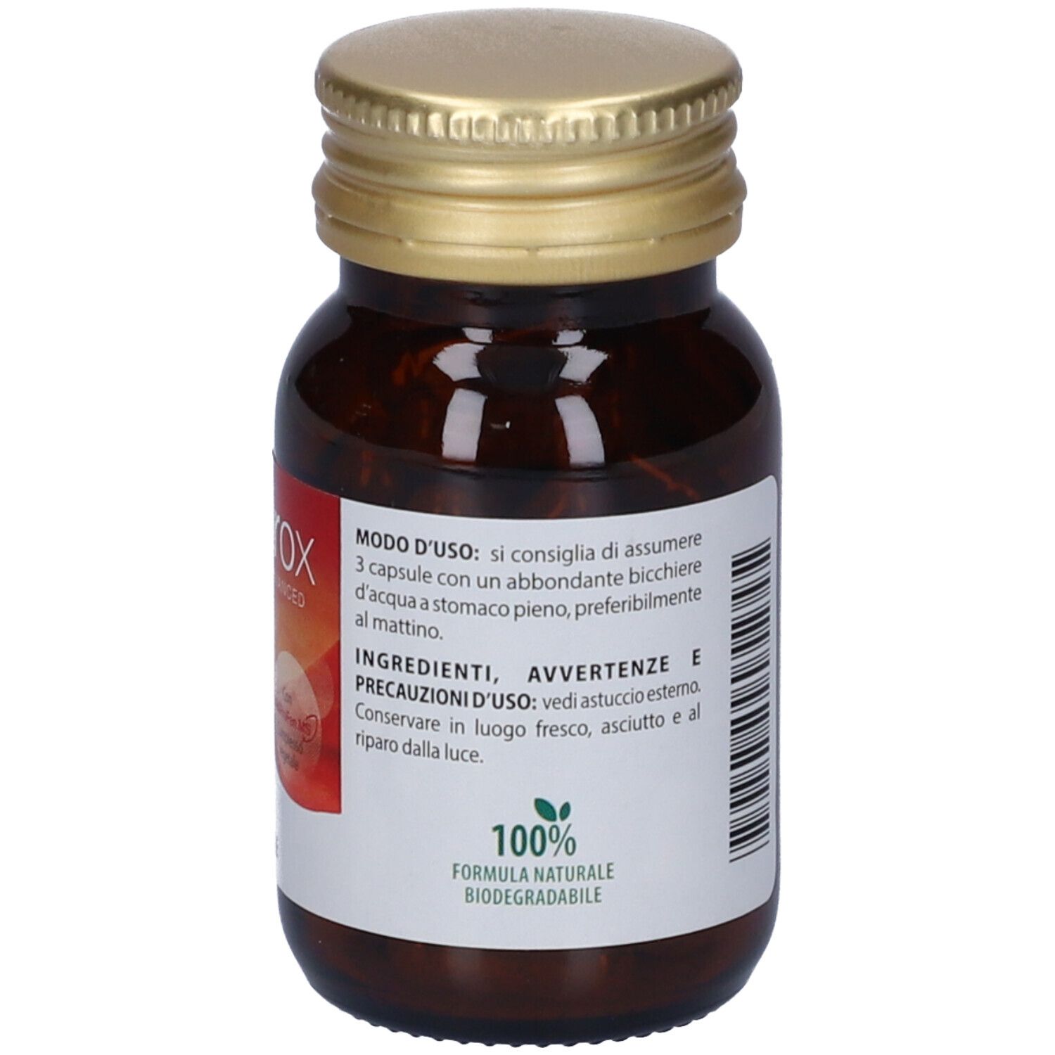 Adiprox Advanced-Verpackung. Rote Schachtel mit Produktinformationen und Logo.