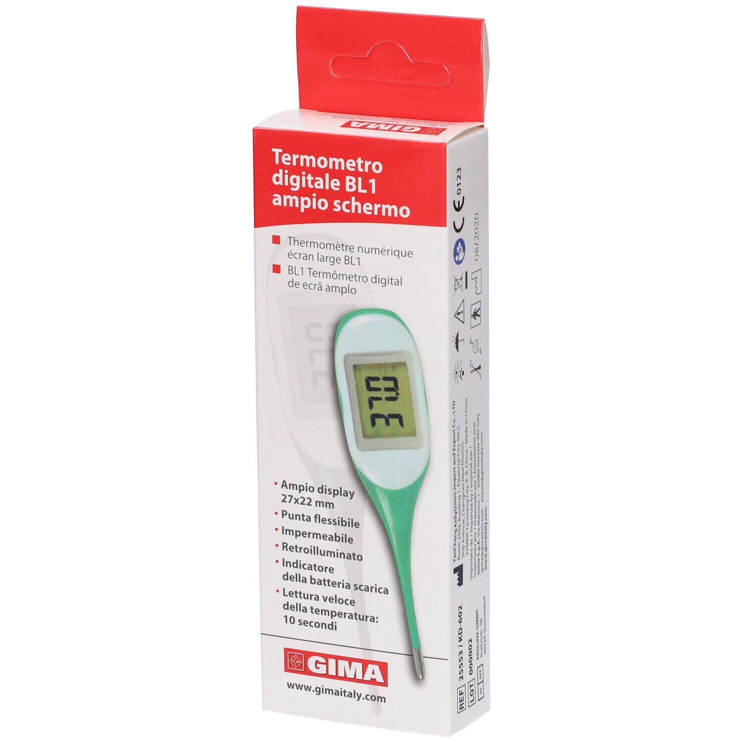 GIMA Termometro Digitale Gima Bl1 Ampio Schermo - Scatola