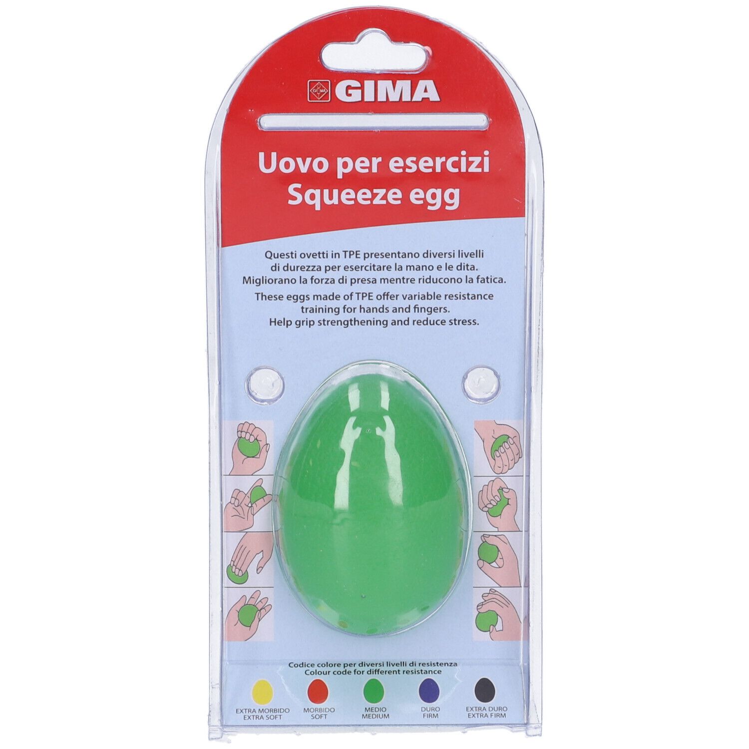 GIMA Uova Silicone - Medio - Verde