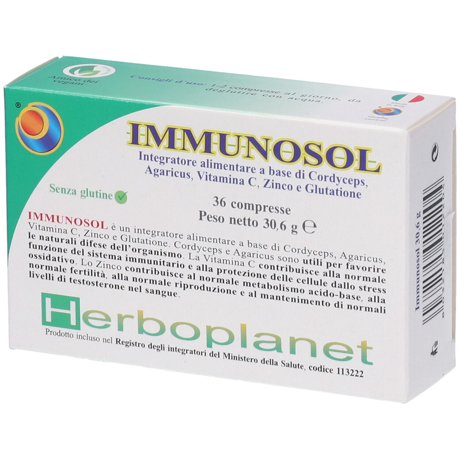 Herboplanet Immunosol Integratore Per Le Difese Immunitarie 36 Compresse - Immagine 8