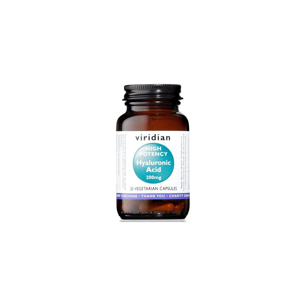 Viridian Hyaluronic Acid High Potency 30 Capsule Viridian Acido Ialuronico Alta Concentrazione