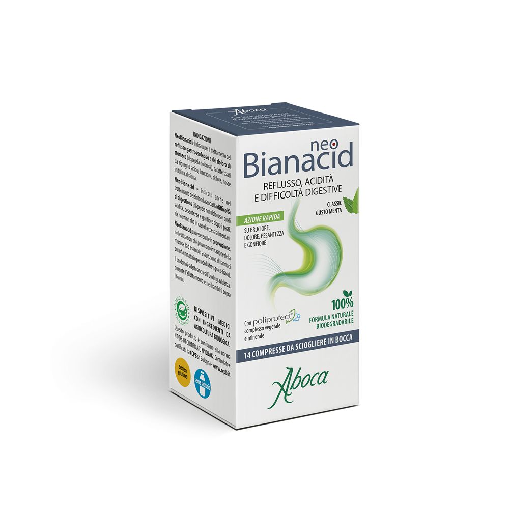 Aboca Spa Societa' Agricola Neobianacid Acidità E Reflusso 14 Compresse Masticabili - Immagine 5