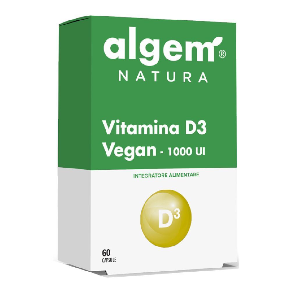 Algem Natura Vitamina D3 Vegan 1000 UI Capsule