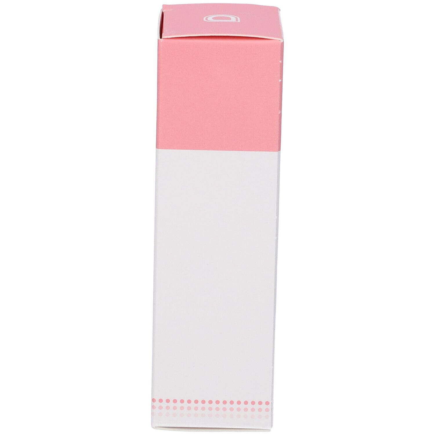 Schachtel, rosa und weiß. Oberseite rosa, Unterseite weiß. Keine weiteren Details sichtbar.