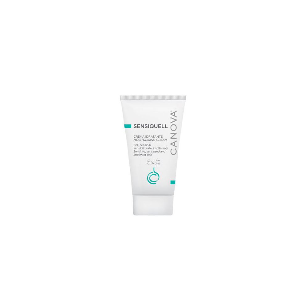 Tubo bianco Sensiquell. Crema idratante. Canova. 5% Urea.