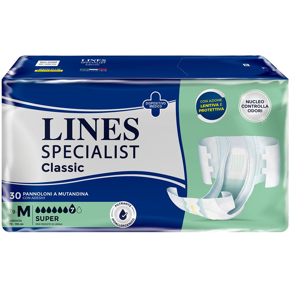 Lines Clas Pann Super M 30Pz 30 St Windeln