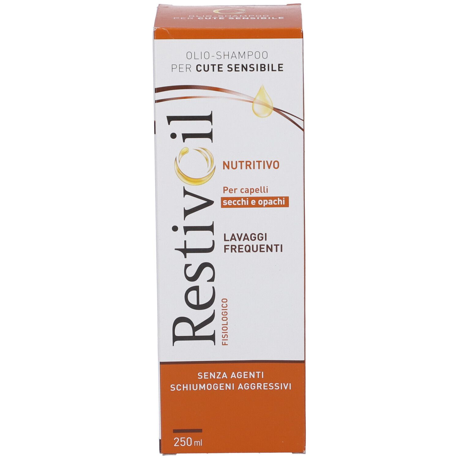 RestivOil Öl-Shampoo für empfindliche Kopfhaut, 250ml. Nährend, für trockenes und glanzloses Haar.