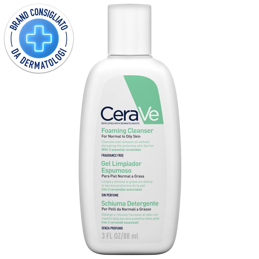 CeraVe Schiuma Detergente Viso Pelle Grassa Seboregolatrice 88 ml
