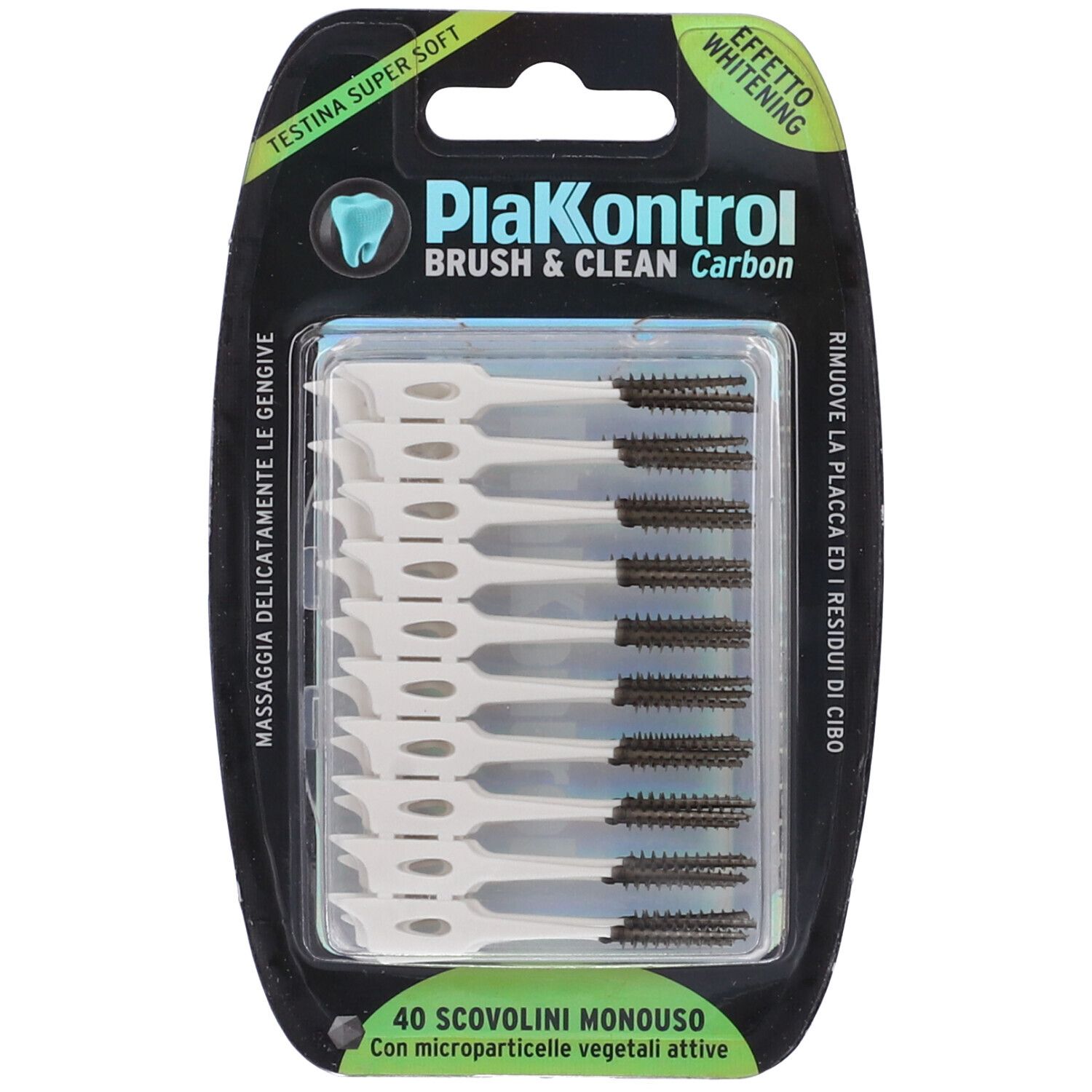 Plakkontrol Brush & Clean Carbon Scovolini