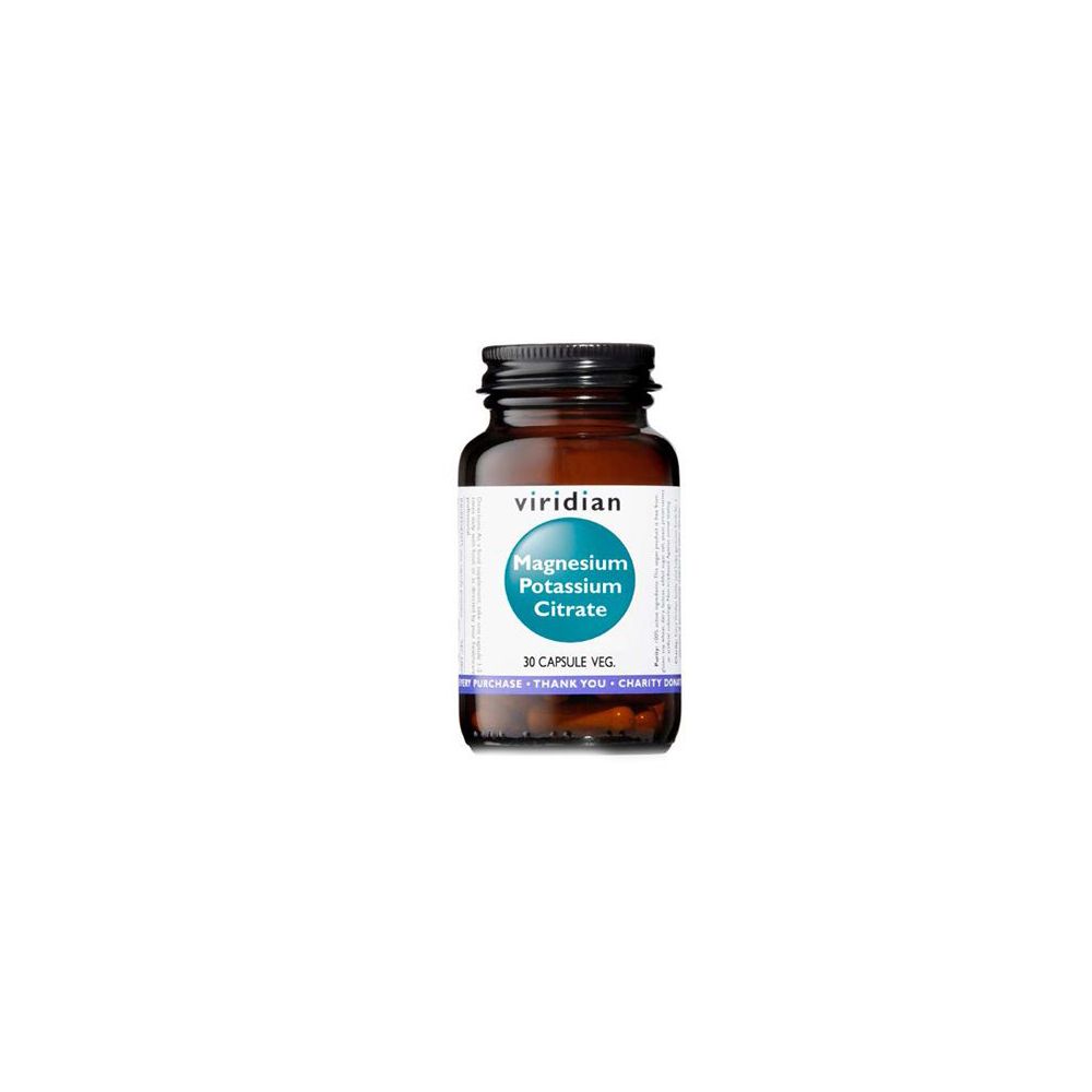 Viridian Magnesium Potassium Citrate 30 Capsule Viridian Magnesio Pota