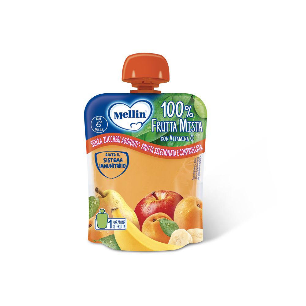 Mellin Pouch Frutta Mista 90G 90 g Saft