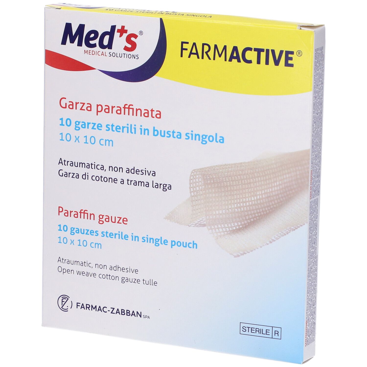 Garza farmactive 10x10cm 10pz - Immagine 8