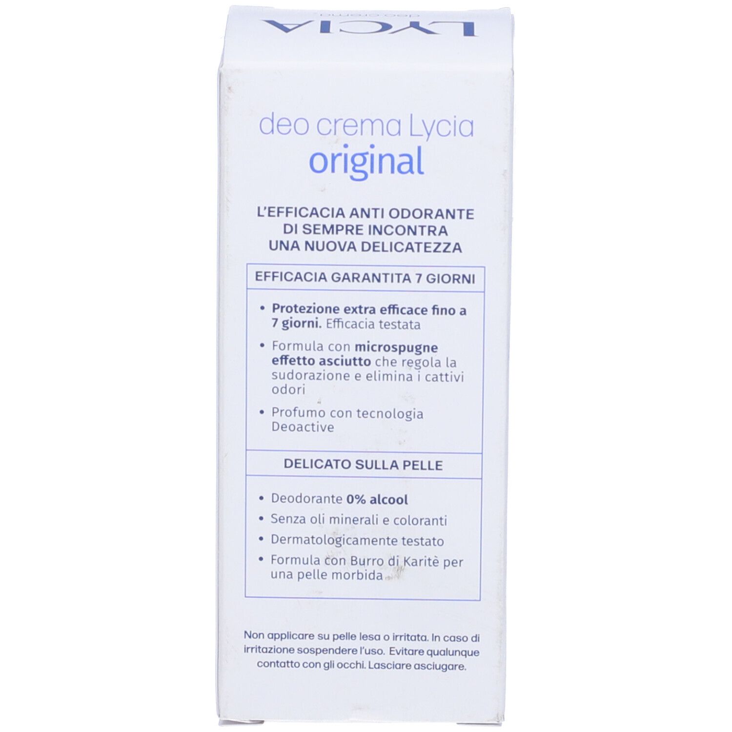 Lycia Original Deo-Creme: 7 Tage Schutz, 0% Alkohol, dermatologisch getestet.