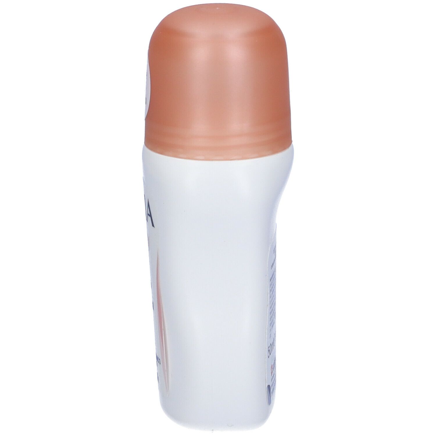 Flacone roll-on bianco con tappo rosa. Scritte: LYCIA, beauty care, pelle morbida, 0% alcool. Con acido ialuronico e prebiotici.