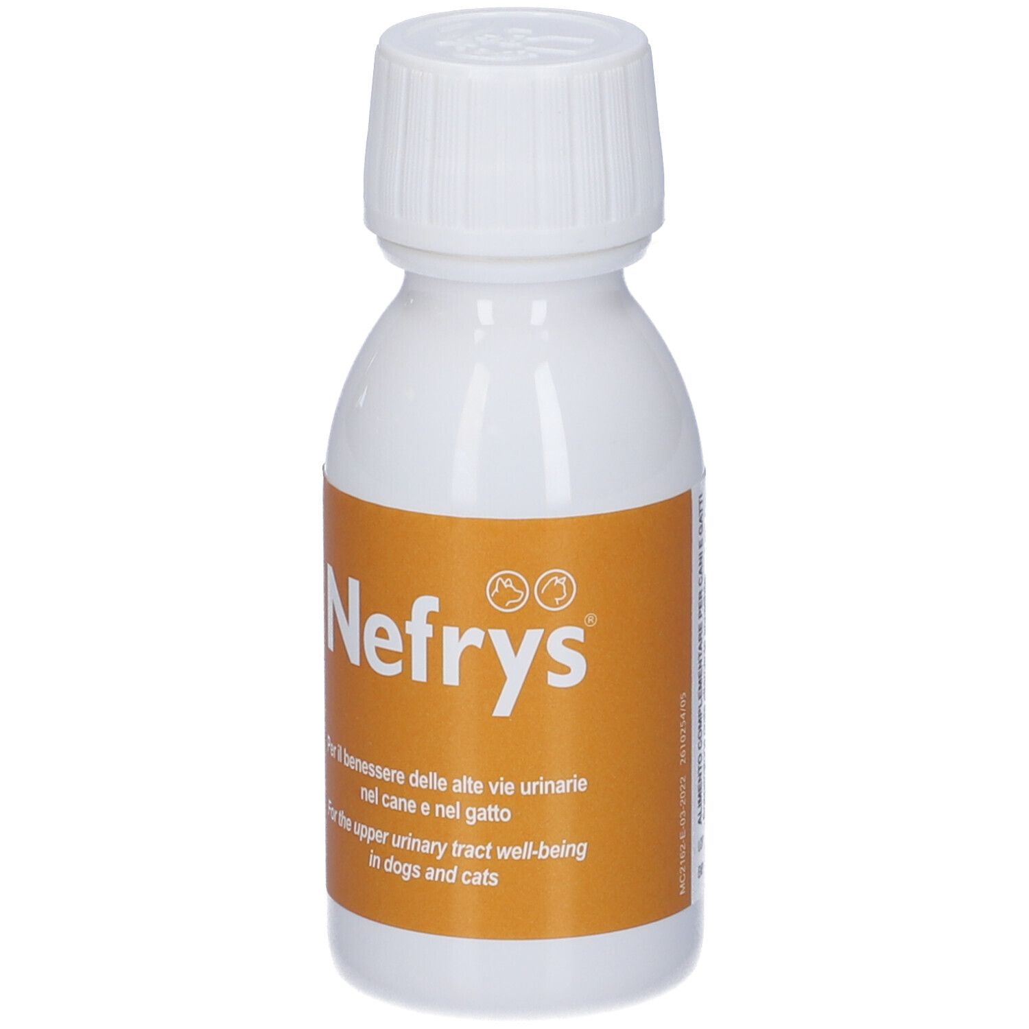 Nefrys Flasche mit 100ml für Hunde und Katzen, zur Unterstützung der Harnwege.