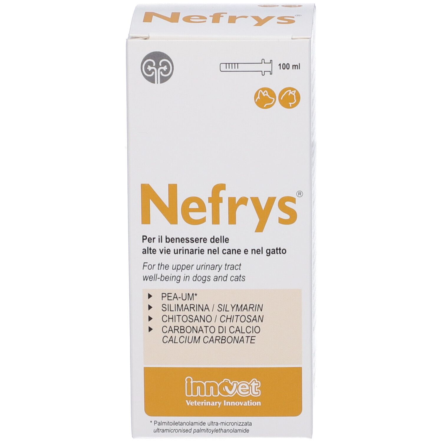 Verpackung für Tierarzneimittel, 100 ml.