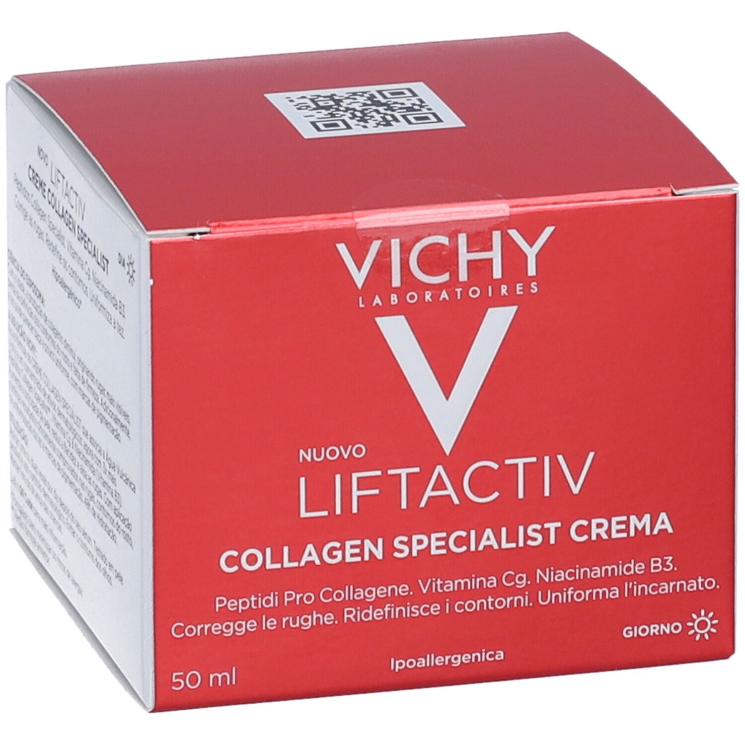 Confezione. Testo: VICHY LIFTACTIV Collagen Specialist Crema. 50 ml.