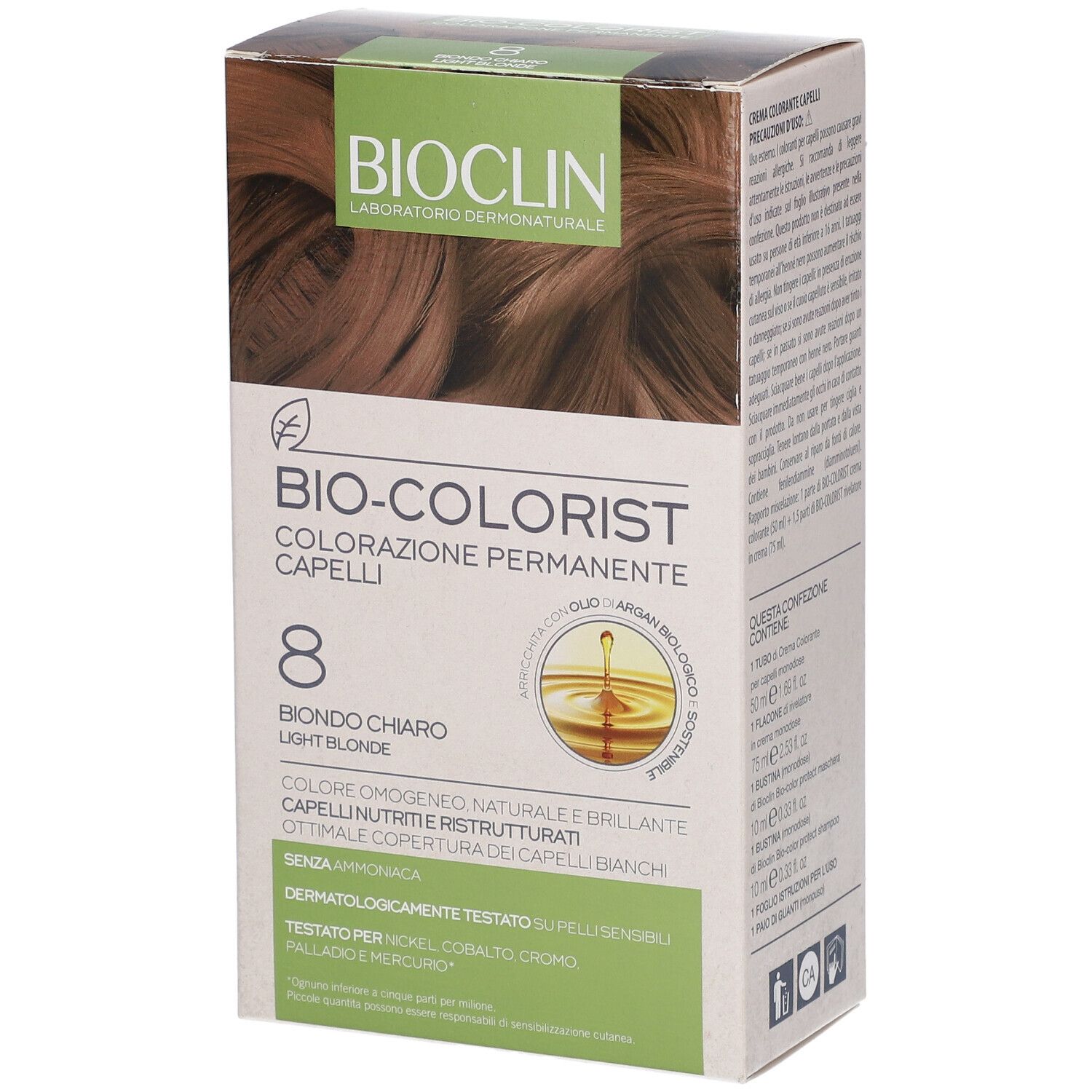 Bioclin Bio-Colorist Haarfarbenbox, Hellblond 8.