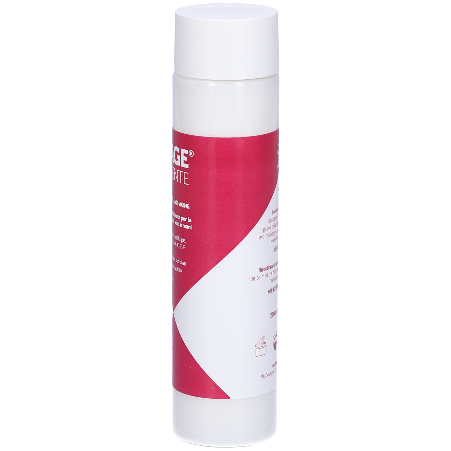 Flacone bianco Lessage Detergente con etichetta rossa. Nome del prodotto e dettagli ben visibili.