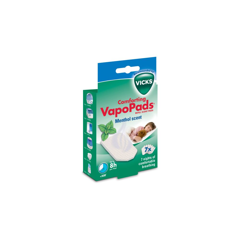 VICKS® Comforting VapoPads® Parfum mentolo