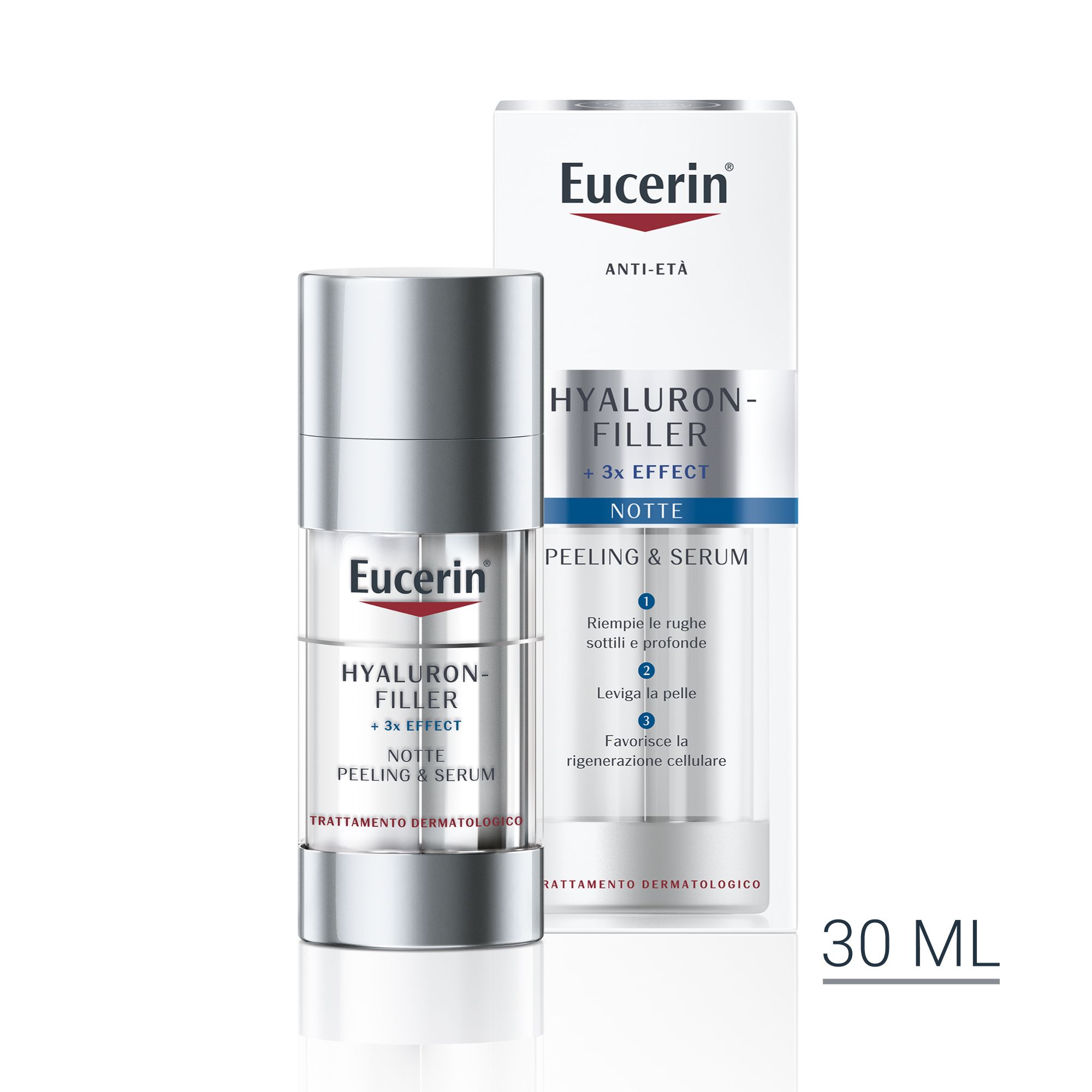 Image of Eucerin Hyaluron-Filler Peeling & Serum Notte 30 ml