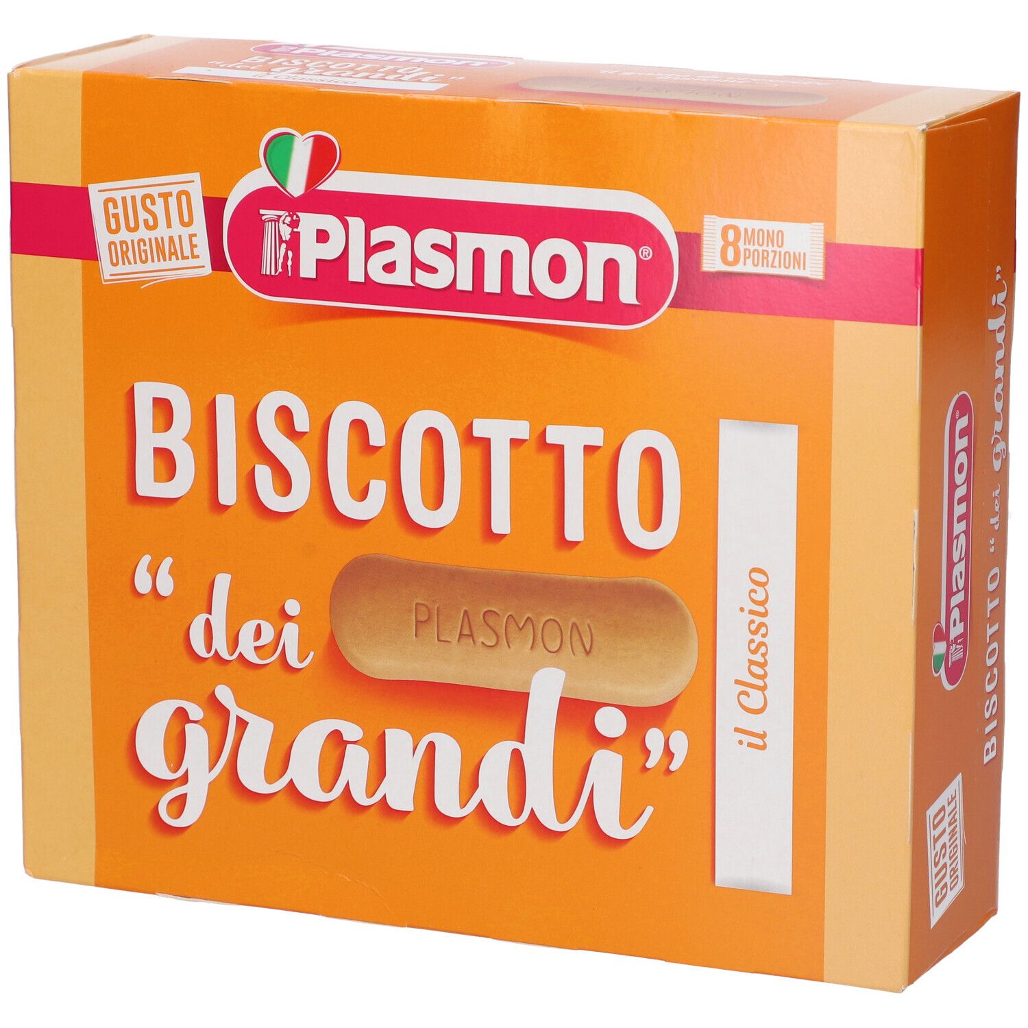 Confezione Plasmon Biscotti dei Grandi, 8 monoporzioni.