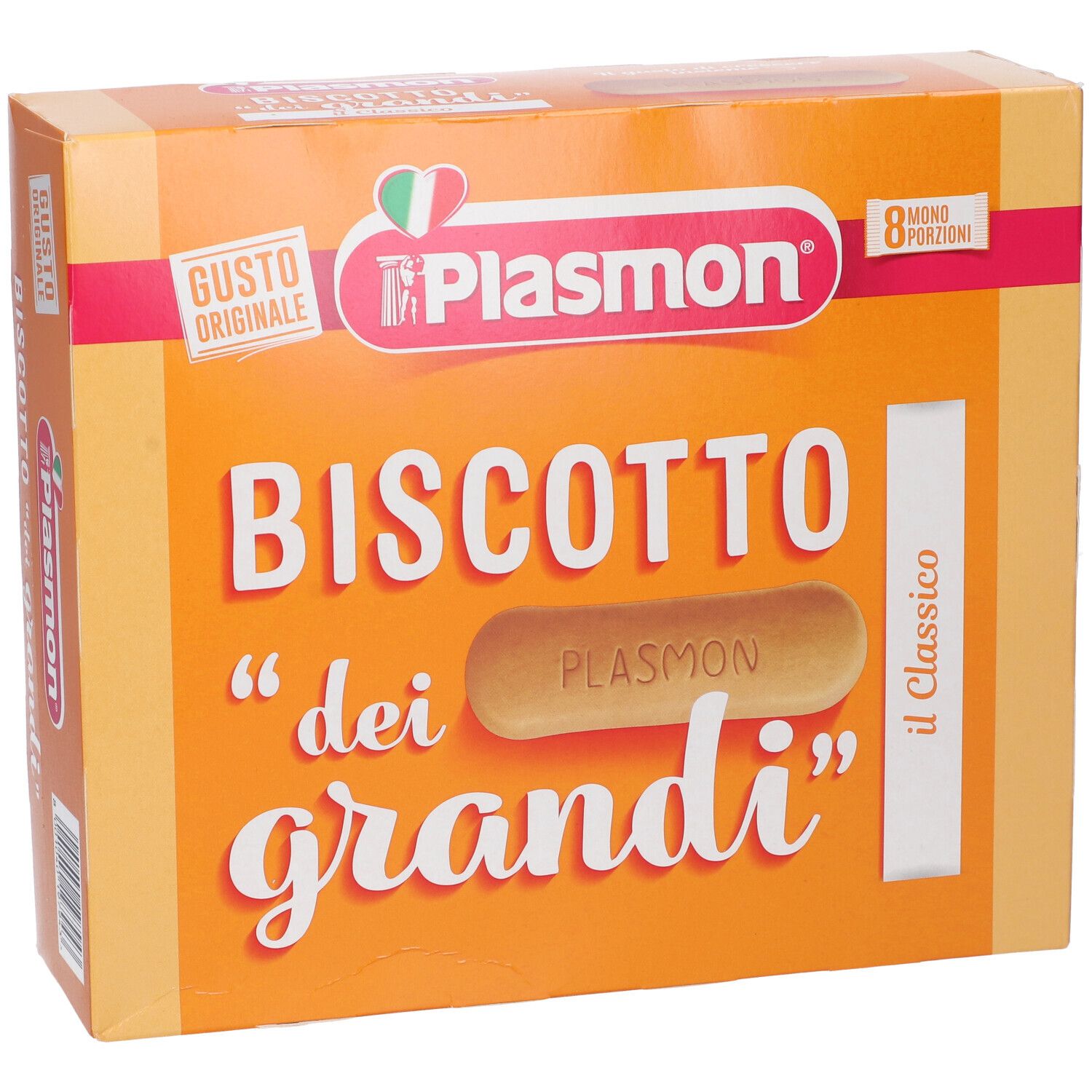 Confezione Plasmon Biscotti dei Grandi, 8 monoporzioni.