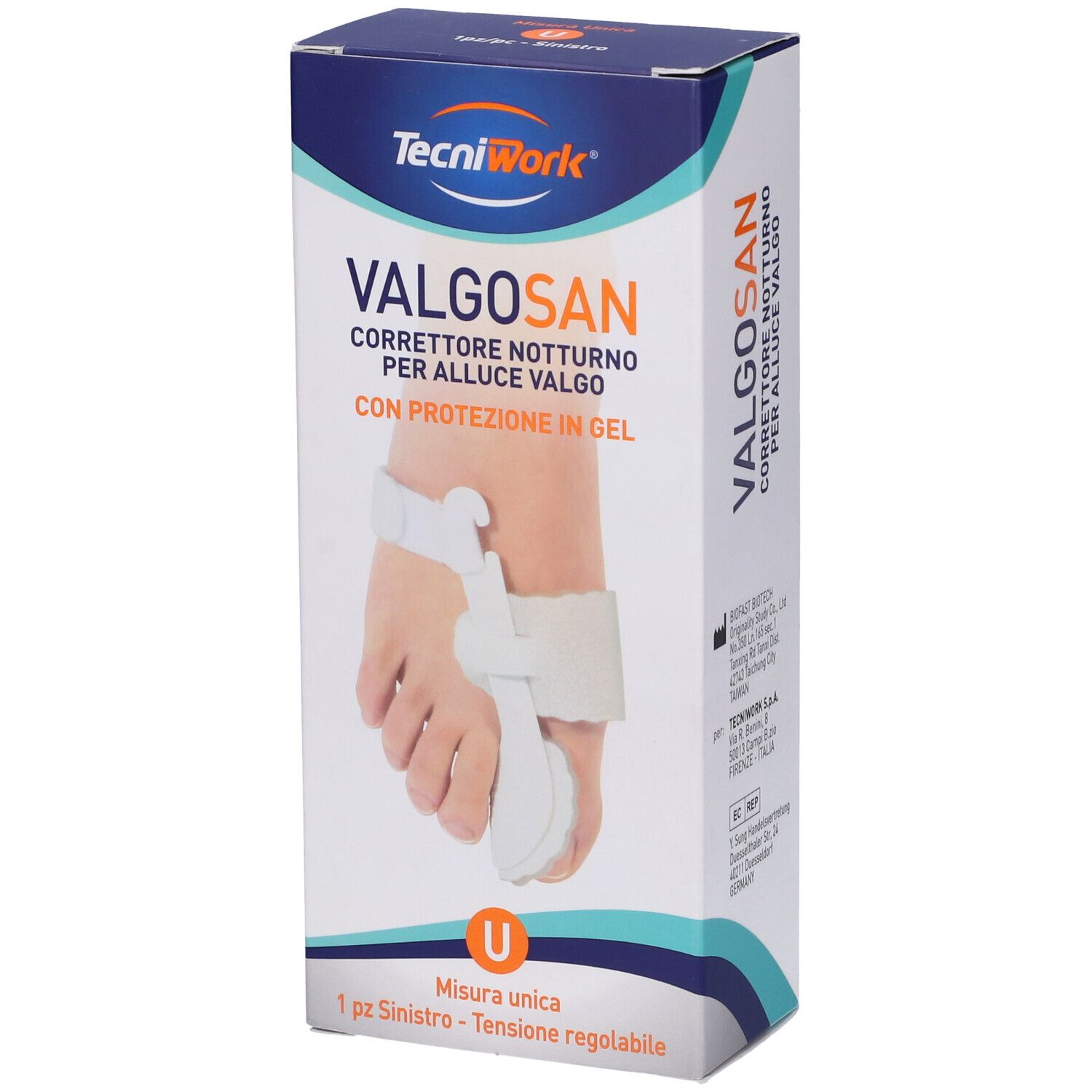 Valgosan - Correttore Notturno Per Alluce Valgo Sinistro Misura Unica - Immagine 7