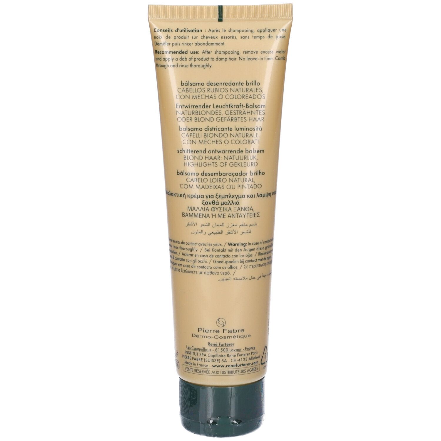 René Furterer Okara Blond Balsamo Districante Luminosità 150Ml - Balsamo Per Capelli Biondi