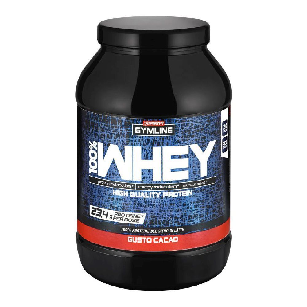 ENERVIT® Gymline 100% Whey Protein Cacao 900 g Polvere per soluzione o