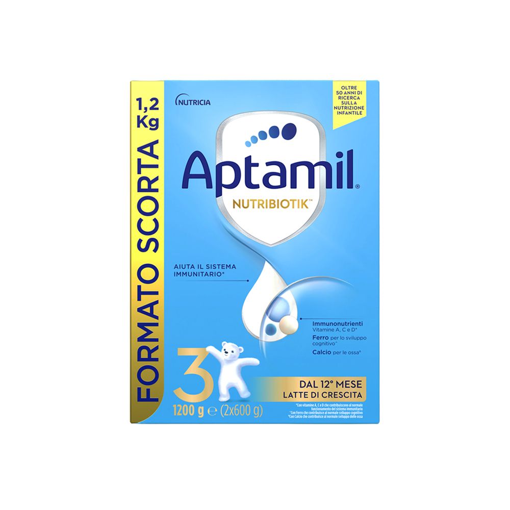 Aptamil 3 Latte Di Crescita In Polvere 1200 G Per Soluzione Orale Bambino